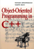 Object Oriented Programming in C++