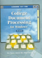 Gregg College Document Processing for Windows: Lessons 61-120 for Use With Wordperfect 7.0, 8th, Kit 2