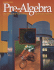 Pre-Algebra: an Integrated Transition to Algebra & Geometry, Teacher's Wraparound Edition