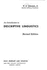 Workbook in Descriptive Linguistics