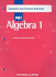 Algebra 1: Homework and Practice Workbook