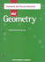 Geometry, Homework and Practice Workbook: Holt Geometry
