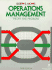 Operations Management: Theory and Problems