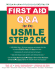 First Aid Q&a for the Usmle Step 2 Ck, Second Edition (First Aid Usmle)