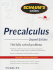 Schaum's Outline of Precalculus, 2nd Ed. (Schaum's Outline Series)