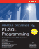 Oracle Database 10g Pl/Sql Programming