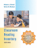Classroom Reading Inventory With Teacher Resource Cd-Rom and Inventory Administration Kit