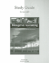 Study Guide for Use With Managerial Accounting