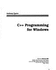 C++ Programming for Windows/Book and Disk