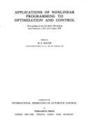 Applications of Nonlinear Programming to Optimization and Control