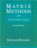 Matrix Methods: an Introduction