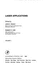 Laser Applications (Volume 2)