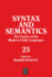 Syntax and Semantics, Volume 23 Tr Ppr