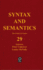 The Limits of Syntax (Syntax and Semantics, 29)