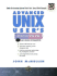Advanced Unix User's Interactive Workbook