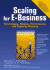 Scaling for E-Business: Technologies, Models, Performance, and Capacity Planning