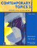 Contemporary Topics: Advanced Listening and Note-Taking Skills