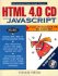 Html 4.0 Cd With Javascript
