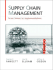 Supply Chain Management: From Vision to Implementation