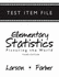 Elementary Statistics Larson, Ron and Farber, Betsy