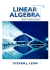 Linear Algebra With Applications
