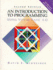 Introduction to Programming Using Visual Basic 4.0, an