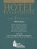 Hotel Investments: Issues & Perspectives