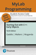 Starting Out With C++: Early Objects--Mylab Programming With Pearson Etext