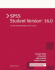 Spss Student Version 16.0 2008 0-13-605349-1