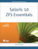 Solaris 10 Zfs Essentials