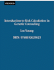 Introduction to Risk Calculation in Genetic Counseling
