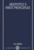 Aristotle's First Principles (Clarendon Paperbacks)