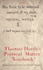 Thomas Hardy's Poetical Matter Notebook