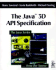 The Java(Tm) 3d Api Specification