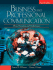 Business and Professional Communication: Plans Processes and Performance