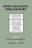 Post-Analytic Philosophy