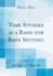 Time Studies as a Basis for Rate Setting (Classic Reprint)