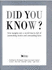 Did You Know?