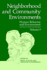 Neighborhood and Community Environments (Human Behavior and Environment, 9)