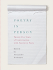 Poetry in Person: Twenty-Five Years of Conversation With America's Poets