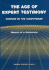The Age of Expert Testimony: Science in the Courtroom, Report of a Workshop