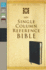 Niv, Single-Column Reference Bible, Premium Leather, Black