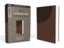 Niv, Super Giant Print Reference Bible (Font Size: 16.5-Point), Leathersoft, Brown, Red Letter, Comfort Print