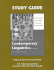 Study Guide: Contemporary Linguistics: an Introduction