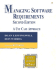 Managing Software Requirements: a Use Case Approach (Addison-Wesley Object Technology Series)