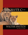 Absolute C++ (2nd Edition)