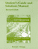 Student Study Guide and Solutions Manual for Using and Understanding Mathematics (Pearson Custom Mathematics)