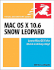 Mac Os X 10.6 Snow Leopard: Visual Quickstart Guide
