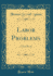 Labor Problems a Text Book Classic Reprint