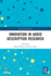 Innovation in Audio Description Research